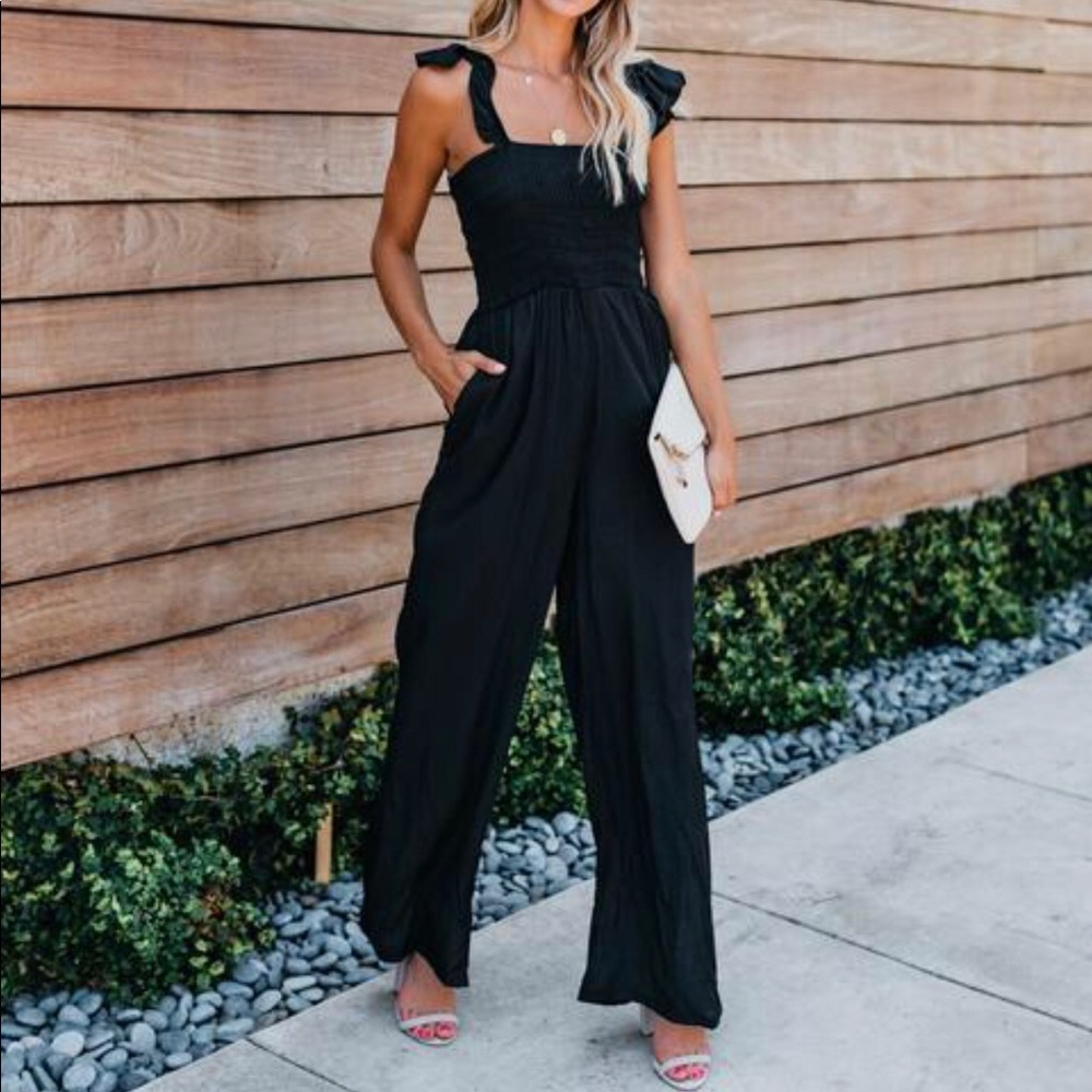 NWT Small Black Vici Collection Jumpsuit